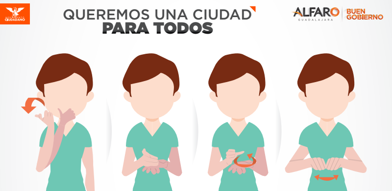 Queremos una ciudad para todos lenguaje de señas
